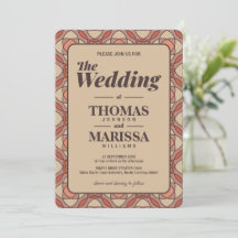 Moderne Terrakotta- und Mauve-Art-Deco-Hochzeit