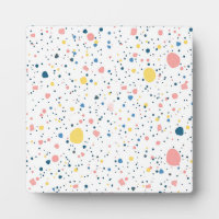 Moderne Terrazzo-Confetti-Punkte-Muster Pastell