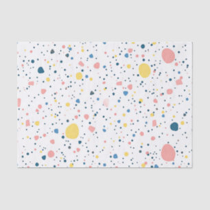 Moderne Terrazzo-Confetti-Punkte-Pastell Seidenpapier