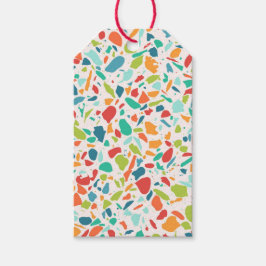 Moderne Terrazzo Farbenfrohe Architektur Designer Geschenkanhänger