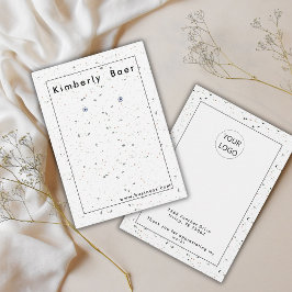 Moderne Terrazzo-Logo-Verleihkarte Visitenkarte