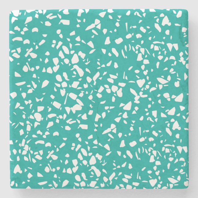 Moderne Terrazzo Untersetzer Aqua Ticino (Vorderseite)