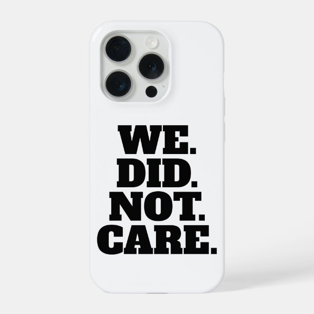Moderne Textaussage | Typografie Weißer Text iPhone Hülle (Rückseite)