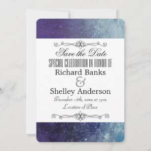 Moderne Textur Extravagant Save The Date