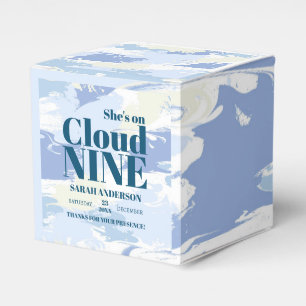 Moderne Texturierte Cloud Nine Brautparty Chic Geschenkschachtel