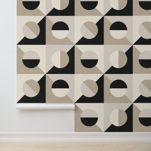Moderne, texturierte italienische geometrische Fli Tapete
