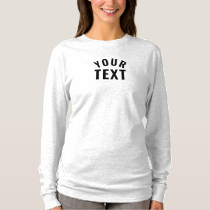 Moderne Textvorlage zeigt langen Schlauch T-Shirt
