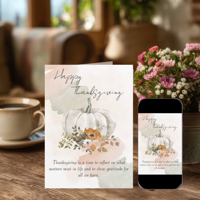 Moderne Thanksgiving Karte (Von Creator hochgeladen)
