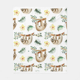 Moderne Tierkunst auf dem Zweig Fleecedecke