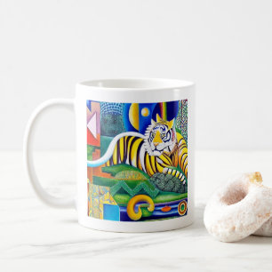 Moderne Tiger Art - Augenblick Kaffeetasse