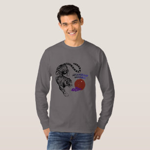 Moderne Tiger-Grafik-Kunst T-Shirt