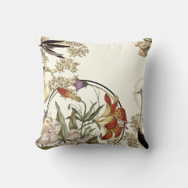 Moderne Tigerlilie & Wildblume Kissen
