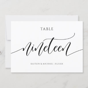 Moderne Tischkarten für Hochzeiten - Kalligrafie - Einladung