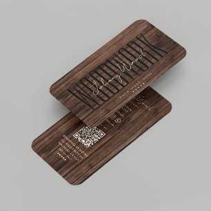 Moderne Tischlerei Berufliche Holzbearbeitung Brau Visitenkarte