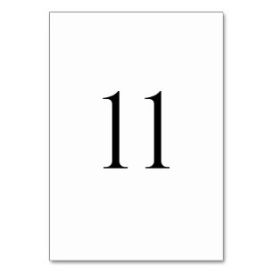 Moderne Tischnummern für Hochzeiten (1–20)