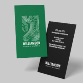 Moderne Topografie Landschaftsgestaltung Grüne Ras Visitenkarte