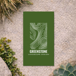 Moderne Topographie Landschaftsdesign Grünflächen Visitenkarte