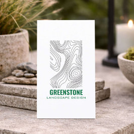 Moderne Topographie Landschaftsdesign Visitenkarte