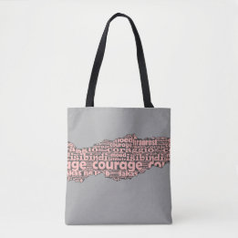 Moderne Torn Gray & Pink Courtypografie