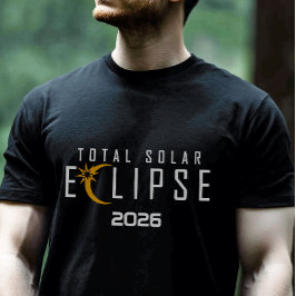 Moderne totale Sonnenfinsternis 2026 T-Shirt