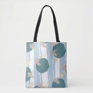 Moderne Tote Bag X's und O's Pinselstriche