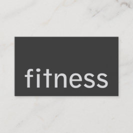 Moderne Trainer-Visitenkarte für Schlichte Graue F Visitenkarte