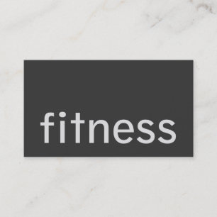 Moderne Trainer-Visitenkarte für Schlichte Graue F Visitenkarte