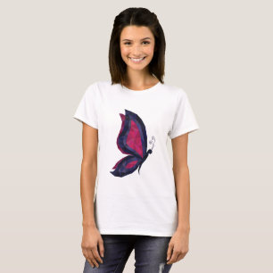 Moderne trampe-schmetterling-Konstruktion, lila, r T-Shirt