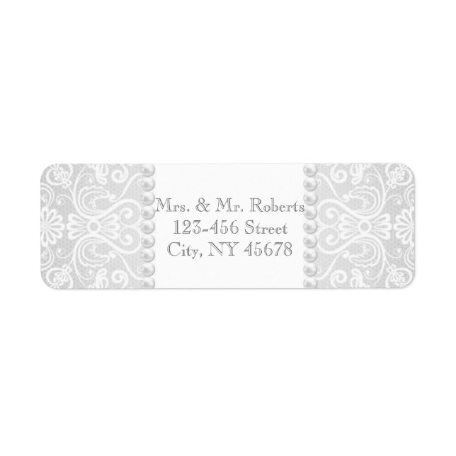 Moderne Trauung aus Grauperl (Vorne)