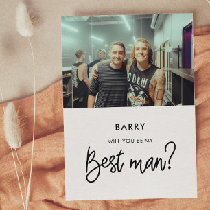 Moderne Trauzeuge wirst du mein bester Mann Fotoka Einladung