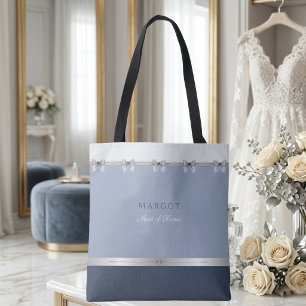 Moderne Trauzeugin Luxuriöse staubblaue Hochzeit
