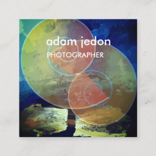 Moderne Trend, geometrische Platz-Visitenkarte Quadratische Visitenkarte