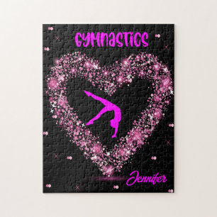 Moderne Trendgymnastik - Personalisierter Name Puzzle