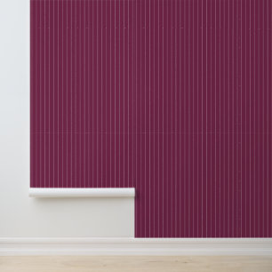 Moderne trendige 1" Pinstreifen dunkle Rose Pink Tapete
