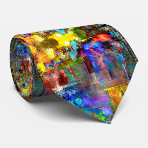 Moderne trendige abstrakte Kunst Krawatte