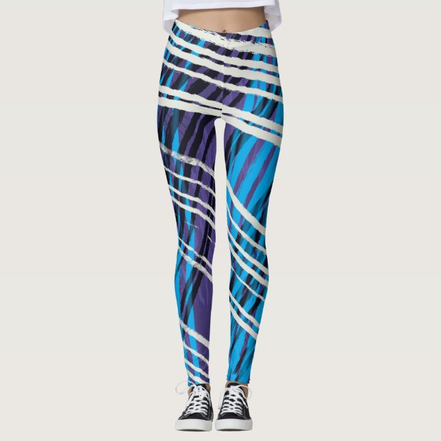Moderne, trendige Abstrakte Leggings (Vorderseite)