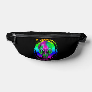 Moderne trendige Alien mit farbenfrohen Regenbogen Bauchtasche