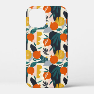 Moderne, trendige Aprikose und Blätter Case-Mate iPhone Hülle