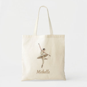Moderne trendige Ballerina Ballett Tanz personalis Tragetasche