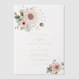 Moderne Trendige Dusty Rose Rouge Hochzeit