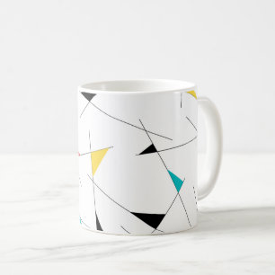Moderne, trendige, einfache, lustige geometrische  kaffeetasse
