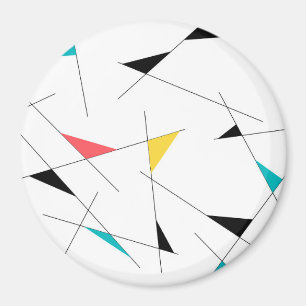 Moderne, trendige, einfache, lustige geometrische  magnet