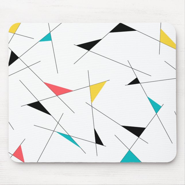 Moderne, trendige, einfache, lustige geometrische  mousepad (Vorne)