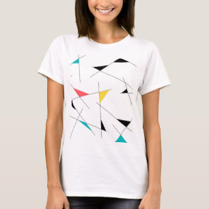 Moderne, trendige, einfache, lustige geometrische  T-Shirt