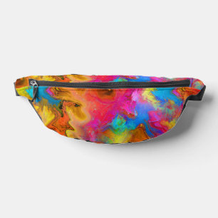 Moderne trendige, farbenfrohe Rainbow Art Bauchtasche