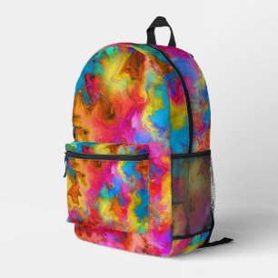 Moderne trendige, farbenfrohe Rainbow Art Bedruckter Rucksack