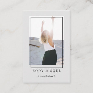 Moderne trendige Foto Business Card Visitenkarte