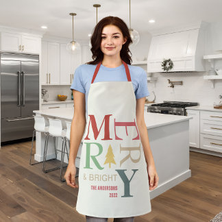 Moderne, trendige, fröhliche und helle Minimalisti Schürze