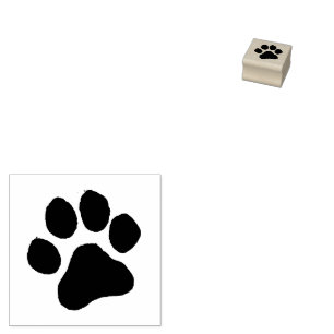 Moderne trendige Hunde-Pfotenabdruck Süßigkeiten Gummistempel