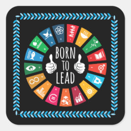 Moderne, trendige Inspirierend Geschenke für Ihre  Quadratischer Aufkleber